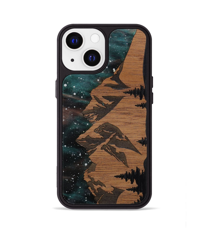 iPhone 13 Wood Phone Case - Tetons (Terrain)