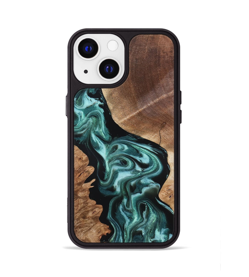 iPhone 13 Wood Phone Case - Kolby (Green, 819565)