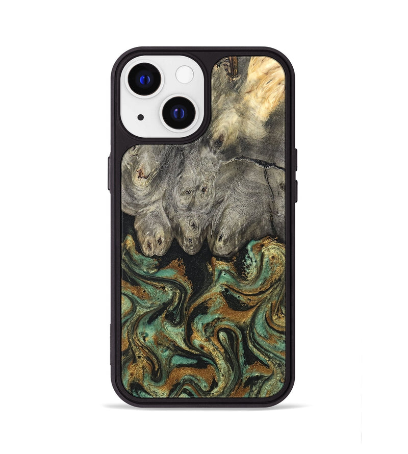 iPhone 13 Wood Phone Case - Essence (Green, 819566)