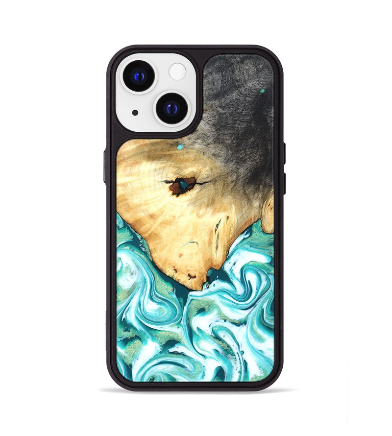 iPhone 13 Wood Phone Case - Isa (Blue, 819570)