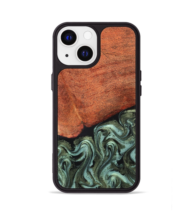 iPhone 13 Wood Phone Case - Jewel (Green, 819573)