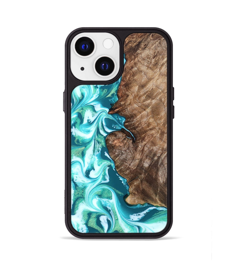 iPhone 13 Wood Phone Case - Maxie (Blue, 819574)