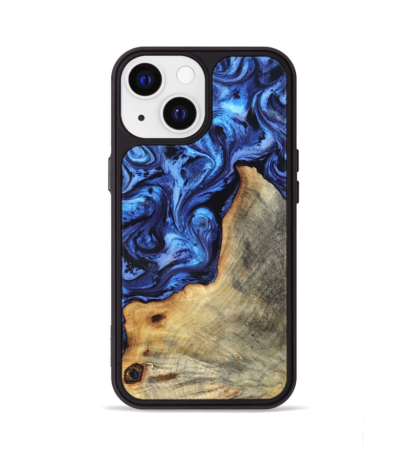 iPhone 13 Wood Phone Case - Averie (Blue, 819591)