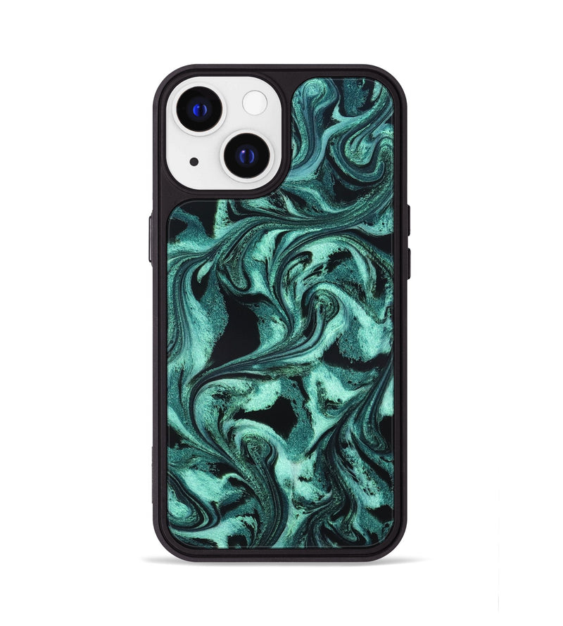 iPhone 13 ResinArt Phone Case - Yamilex (Green, 819593)